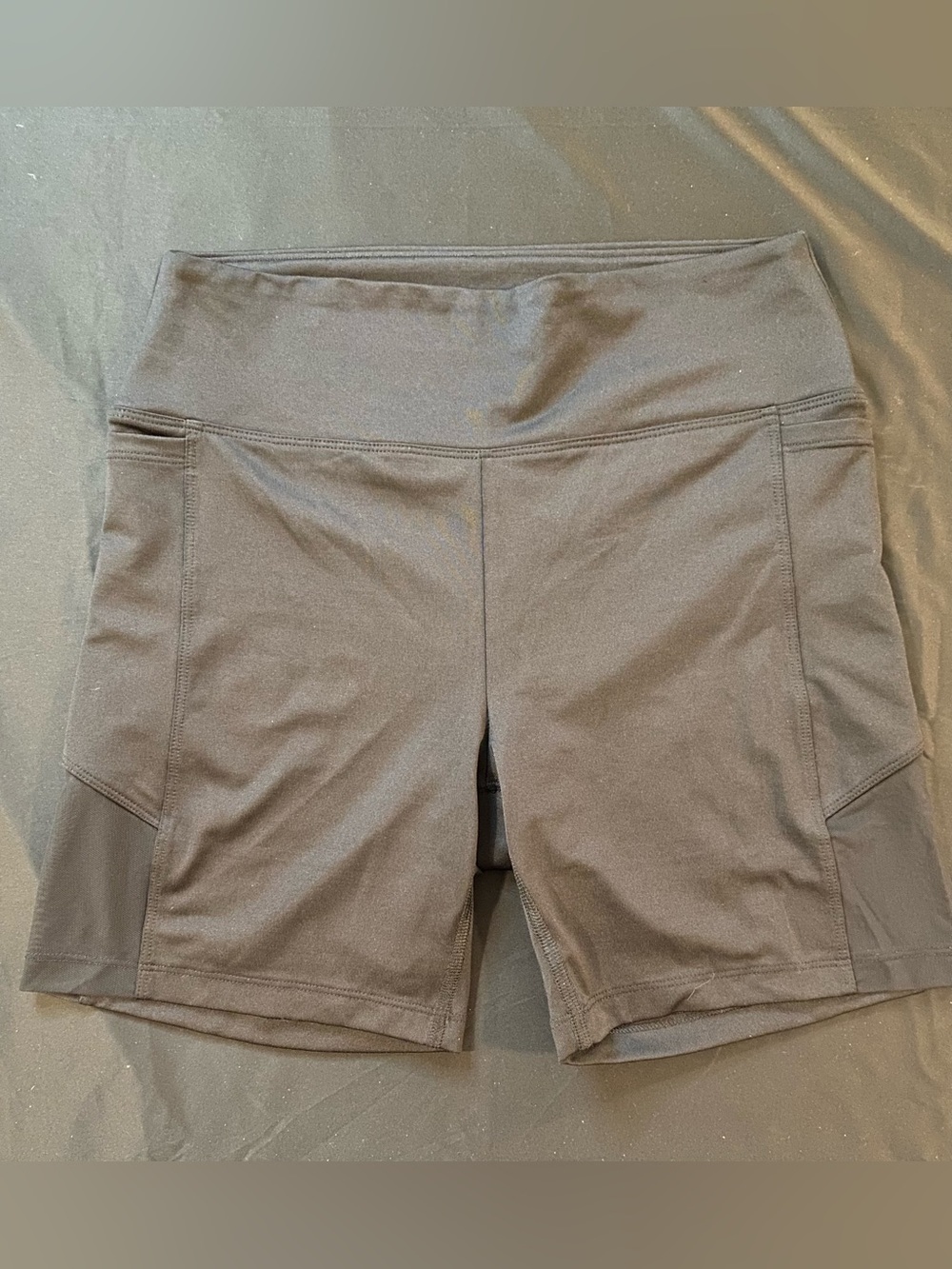 Women's High-Waist Black Athletic Shorts